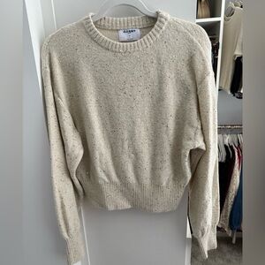 Women's Cream Sparkle Sweater